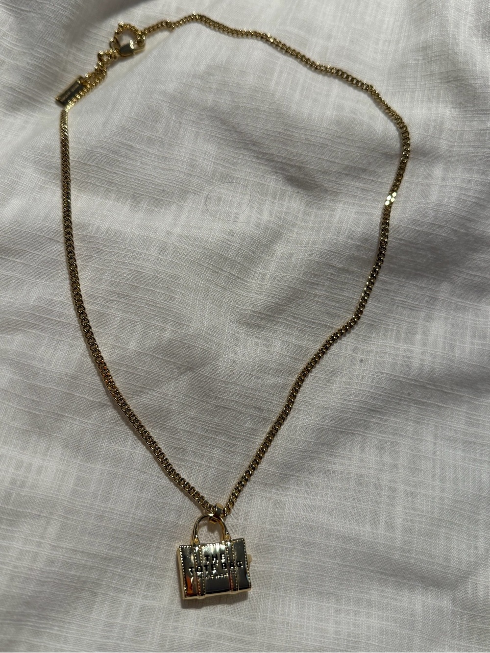 Marc Jacobs Gold Padlock Charm Necklace